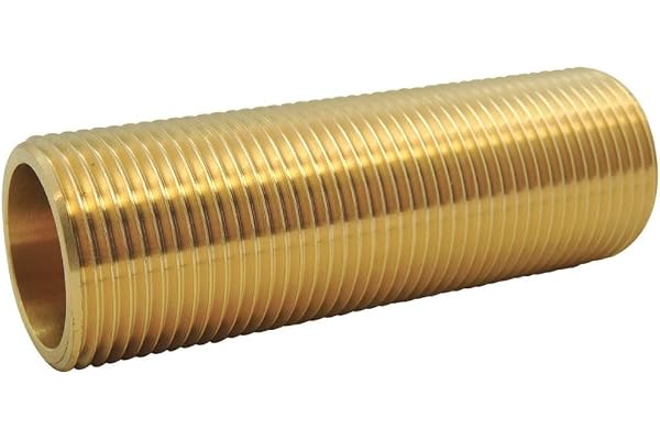 Tube fileté passe paroi en laiton - Ø 1'' x Long : 100mm