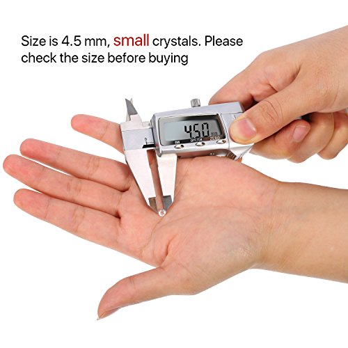 Bememo 10000 Stück Klar Hochzeit Tisch Ausstreuen Konfetti Kristalle Acryl Diamanten 4,5 mm Strasssteine für Tisch Mittelstück, Hochzeit, Brautdusche, Vase Perlen Dekorationen - 2