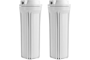 iSpring HW12X2 Alloggiamenti del Filtro dell'acqua per Sistemi di Osmosi Inversa di Cartucce da 10"x2,5", Confezione da 2, Bianco
