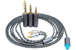 Janjunsi Upgrade Audio Kabel Ersatz Schnur Kompatibel mit Sennheiser IE100Pro IE400Pro IE500Pro In-Ear Kopfhörer - 3in1 Stecker mit 2.5mm/3.5mm/4.4mm Stecker