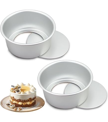 2 Stampini Rotondi Per Torte Da 4 Pollici: Mini Teglie Antiaderenti Per Dolci Perfetti - 2