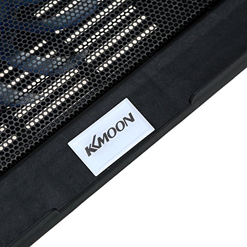 KKmoon Stille dünne Computer Cooling Rahme Notebook Cooling Fan USB Cooler Radiator mit blauem LED Licht für 13in zu 15in Laptop Notebook - 4