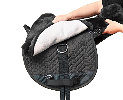 ENGEL-GERMANY-Sheepskin-Saddle-Bareback-Riding-Pad-colour-black