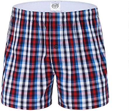 Mens Shorts Soft Breathable middle rise 100% cotton Loose Leisure Home Pajama Arrow pants Beach Briefs for adult M L XL XXL XXXL, 001, M