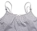 Intimate Portal Women's Snuggle-Touch Cotton Maternity Nursing Cami Tank Gray Small