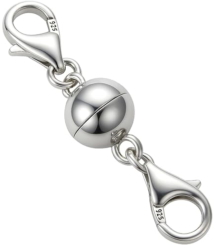 LUTER Magnetische Sluiting Extender, 925 Sterling Zilver Dubbele