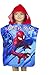 Price comparison product image Koo-T Boys Kids Character Beach Towel Poncho Hooded Bath Swimming (Spiderman Red, 50cm x 100cm)