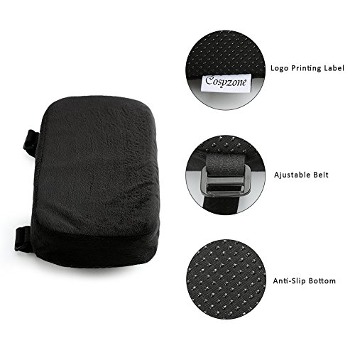 Cosy Zone Ellenbogen-Kissen – Ged?chtnis-Schaum-Armlehnen-Büro-Computer-Arm-Stuhl-Auflagen-Abdeckungen, Winkelstück-Schmerz-Entlastung (2 Stück-Satz), Standardgr??e 10 „* 5“ * 1 „(25.4×12.7×2.54cm)für Büro-Stuhl, WheelChair (Groß) - 5