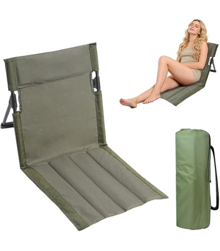 Siège Comfort Seat Bleu – Inclinable, Imperméable, 6 Positions, Antidérapant, Pour Camping, Plage, Jardin, Bateau