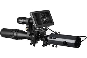 SUZLAZYR 850 nm infrarouge numérique LED IR caméra de vision nocturne avec écran de 4,3 pouces pour appareil de chasse en plein air