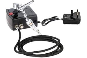 Airbrush Air Compressor, Weytoll Portable Spray Pump Air Compressor Kit for Art Painting Craft Cake Spraying Model Air Brush Nail Tool Set
