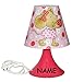 Produktbild Unbekannt Tischlampe Lillebi Maus mit Erdbeere incl. Namen - 29 cm hoch - Tischleuchte für Kinder Kinderzimmer - Mädchen Blumen rosa pink - Nachttischlampe Lampe Stehlampe - Steinbeck Mäuse Erdbeeren
