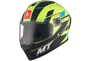 MT HELMETS Stinger 2 – Casco Moto Integral Deportivo con Pantalla Antivaho Compatible con Pinlock, Visor Solar Full Vision, Interior Lavable y Calota HIRP | Homologado ECE 22.06 & DOT