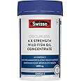 Swisse 4X Strength Fish Oil (1800mg Omega 3 In Single Capsule) Highest Fish Oil Strength - Recommended For Gym Goers & Active