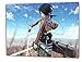 Produktbild Attack on Titan, Format: 80x60 Leinwandbild auf Holzrahmen gespannt, Leinwandbild, 1A Qualität zu 100% Made in Germany! Kein Poster Kein Plakat! Echtholzrahmen mit beigelieferten Zackenaufhängern. Fertig bespannt, Sofort dekorieren. Vier verschiedene Formate.