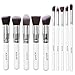 ACEVIVI Professional 10pcs Premium Synthetic Kabuki Makeup Brush Set Foundation Blending Cosmetic Brushes Essential Kit