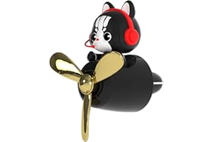GENERIC Clips pour grille d'aération de voiture – Désodorisant de voiture en forme de chat de dessin animé | Parfum Pilot Automotive Vent | Désodorisant d'aromathérapie | Joli clip pour la plupart des