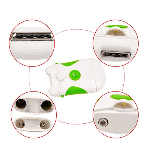 CkeyiN ®Elektro Dual Use Nagel Trimmer Nagelfeile Maniküre Sets Pediküre Elektrische Nagel-Schneider Nagelknipser - 5