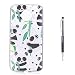 Produktbild MOTO G5S Plus HandyHülle,Grandoin® Süßes Muster Transparent Ultra Dünn Weiche TPU Silikon Schutz Handy Hülle Handytasche HandyHülle Etui Schale Schutzhülle Case Cover für Motorola Moto G5S Plus - Panda