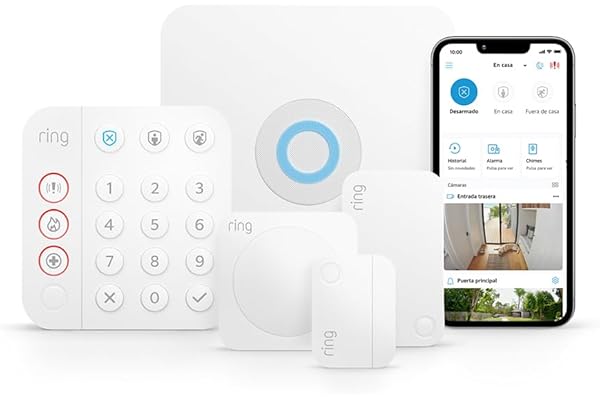 Kit de Ring Alarm - S | Sistema de seguridad para el hogar con alarma y vigilancia asistida opcional - Sin compromisos a largo plazo | Compatible con Alexa | 30 días gratis de Ring Home