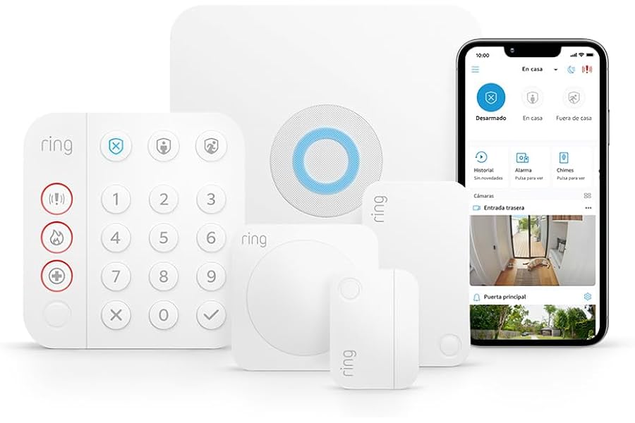 Kit de Ring Alarm - S | Sistema de seguridad para el hogar con alarma y vigilancia asistida opcional - Sin compromisos a larg