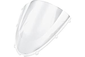 AWQMX Carenabris para Kawasaki para ZX6R 2005 2006 2007 2008 para ZX10R 2007 2008 Parabrisas De Motocicleta Deflector De Aire Y Viento Cúpula Touring(Clear)