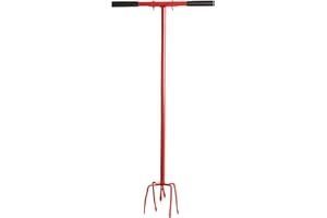 Hardys Carbon Steel Garden Hand Tiller & Cultivator Tool | Long Handled Weeding Tool, Compost Aerator & Cultivator | 32" Soil Hand Turner & Garden Tiller