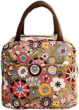 Outdoor Picnic Bag,Clearance Internet Outdoor Storage Bag Thermal Insulated Tote Picnic Lunch Cool Bag Cooler Box Handbag Pouch (12.6*8.69*3.95inch, Khaki)
