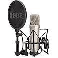 RØDE NT1A Großmembran-Kondensatormikrofon mit Nierencharakteristik, Schockhalterung, Popschutz und XLR-Kabel für Musikprodukt
