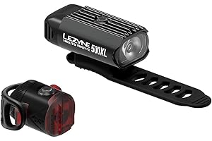 Lezyne Hecto Drive 500XL / Femto Drive Pair LED Cycle Lights USB rechargeable - Black