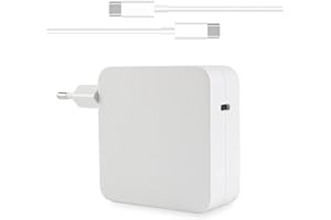 ATTNINE Cargador USB-C, 61W Adaptador para computadora portátil Mac Book Pro 13 15Pulgadas,Mac Book Air 13Pulgadas,Cargador Tipo C Cable alimentación