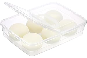TOLIDA 14 x 10.3 Clear Plastic Pizza Dough Trays with Handle - Household Pizza Dough Proofing Box Storage Container Fits 4-6 Dough Balls, Bread Proofing Box