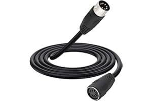 HTGuoji 7 Pin Din Cable, Din 7-Pin Male to Female Professional Premium Controller Interface Audio Cable for Bang & Olufsen, Naim, Quad Stereo Systems (1 Meter)