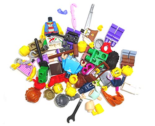 Bausteine-gebraucht-10-x-LEGO-Sistema-Figure-Town-City-Mini-Figura-con-accessori-uomo-donna-zufllig-misto