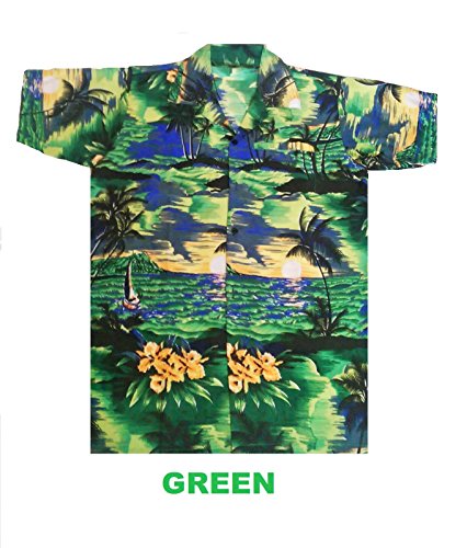 Camisa hawaiana para hombre, diseño de playa y palmeras, para la play