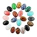 Produktbild Cmidy 10pcs 25x18mm Gemstone Healing Crystal Chakra Beads Oval CAB Cabochon Teardrop Stone Wholesale DIY Beads (Mixed Randow) (10) by Cmidy