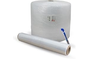 Sumicel - Pack Mudanza con rollo de plástico de burbujas de 50 cm de ancho y 100 metros de longitud (Pack 3)