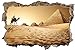 Produktbild Kamel Pyramiden Wüste Ägypten Sand Wandtattoo Wandsticker Wandaufkleber D0444 Größe 40 cm x 60 cm