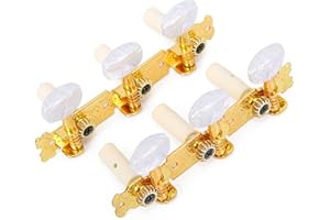 SCJJZ 2 Stück Klassische Gitarren-Stimmwirbel Gitarren-Stimmwirbel 3L + 3R Mechaniken für Gitarren-Saiten-Tuner Ersatzteile für Akustikgitarre