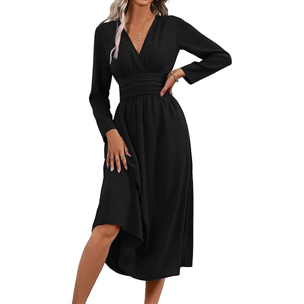 Luchtige damesjurk met V-hals en speelse print - LINA FLEUR