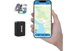 TKMARS Mini Localizador GPS con Tarjeta SIM 4G TK913, Batería 1500mAh, Magnético, Rastreador GPS Funciona vía App/Plataforma Web, Varios Modos de Alarma, Apto para Coches/Camiones/Moto