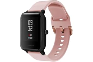 ACTECH Pasek do Amazfit Bip/Amazfit GTR 42mm/Amazfit GTS/Amazfit GTS 2 Mini/Amazfit GTS 2e/Amazfit GTS 2, 20mm Silikon Wymień Opaska Bransoletka