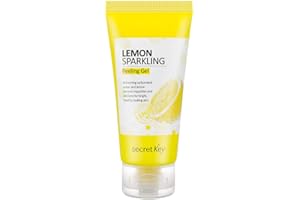 SECRET KEY Lemon Sparkling Peeling Gel 4.05 fl.0z.(120ml) - Lemon Water and Sparkling Water Skin Purifying Exfoliater, Removes Dead Cells, Sebum Clear Pore Care, Soothing & Refreshing