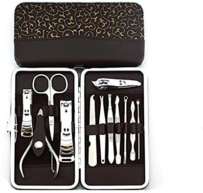 HomeyHouse 12 Pieces Pedicure Nipper Cutter Nail Clipper Stainless Personal Manicure & Pedicure Set,Travel Kit