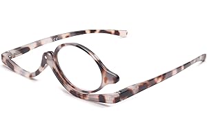 JM 2 Pacco Occhiali da Lettura per Trucco Ingrandisci Flip Down Cosmetici per Donna Lettori