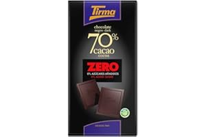 Tirma Cioccolato Fondente 70% Senza Zuccheri Aggiunti 125g | Cioccolato Fondente Senza Glutine e Lattosio | Cioccolato per Diabetici e Intolleranti | Cioccolato per Celiaci e Vegani