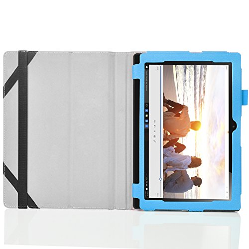 Lenovo Miix 310 hülle, IVSO hochwertiges PU Leder Etui hülle Tasche Case – mit Standfunktion,super 360° Anti-Wrestling, ist für Lenovo Miix 310 25,65 cm (10,1 Zoll HD) Tablet PC perfekt geeignet, Blau - 7