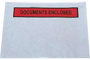 Tenzalope Packing-list Envelopes Polythene A6 Documents Enclosed 158x110mm Ref A62 [Pack of 1000] Printed
