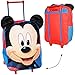 Produktbild 3-D Effekt _ Trolley - " Disney Mickey Mouse " - 2. WAHL - wasserabweisend & beschichtet - für Kinder / Jungen & Mädchen - Maus - Trolly mit Rollen - Kindertrolley Kindertrolly - Reiseset / Kinderkoffer - Koffer - Kindergepäck - Reisetrolley / Gepäck - Handgepäck - Reisekoffer - Reisetrolly - Playhouse Mäuse