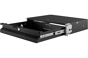 Stalflex Server Rack Shelf Drawer 19 Inch 2U 320mm - Heavy Duty Steel Network Equipment Cabinet - Universal Compatible With Rack Cabinets and Rails